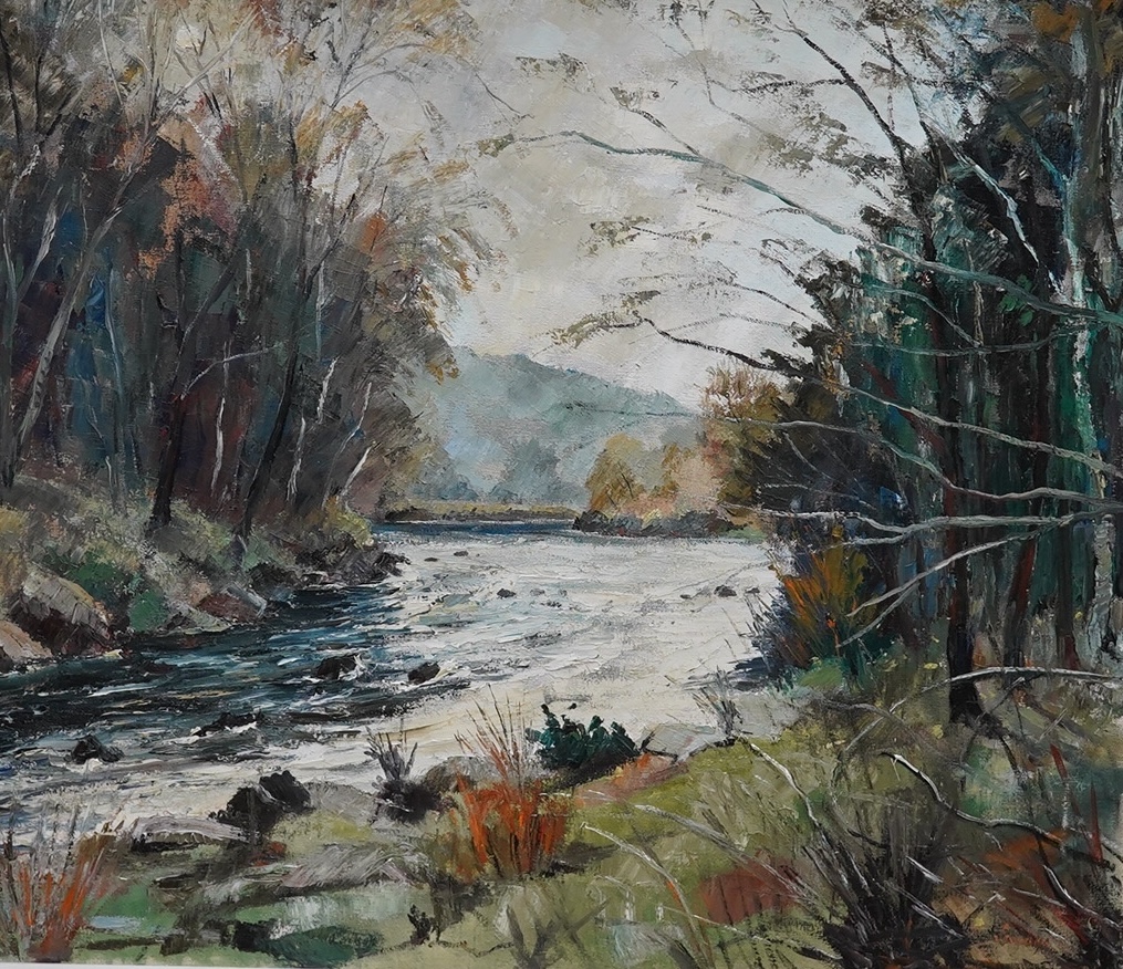 Francis B. Savage (1908-1985), oil on canvas, ‘River Dart’, signed and details verso, 63 x 75cm. Condition - fair to good